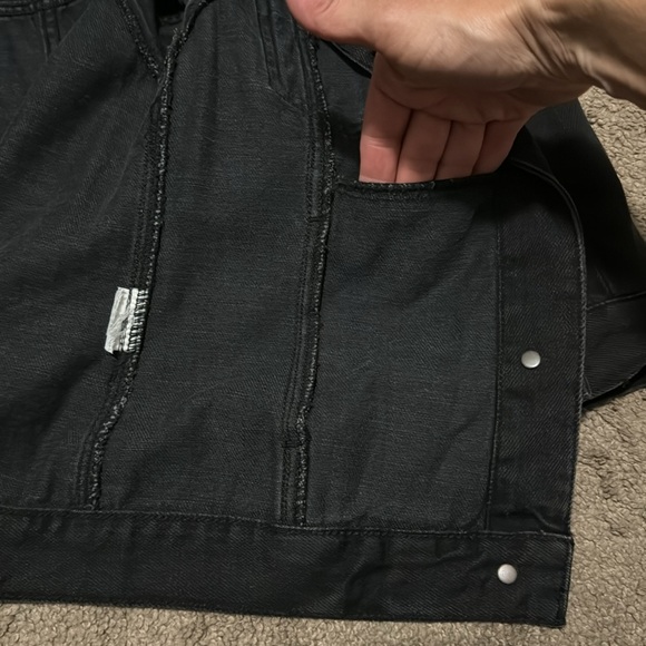 Abercrombie & Fitch-Classic Denim Jacket-Sz S-Black-Cotton Blend-EUC - Picture 15 of 16